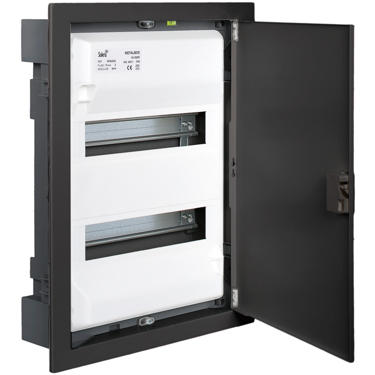 Coffret modulaire encastré métal 2 rangées - Solera