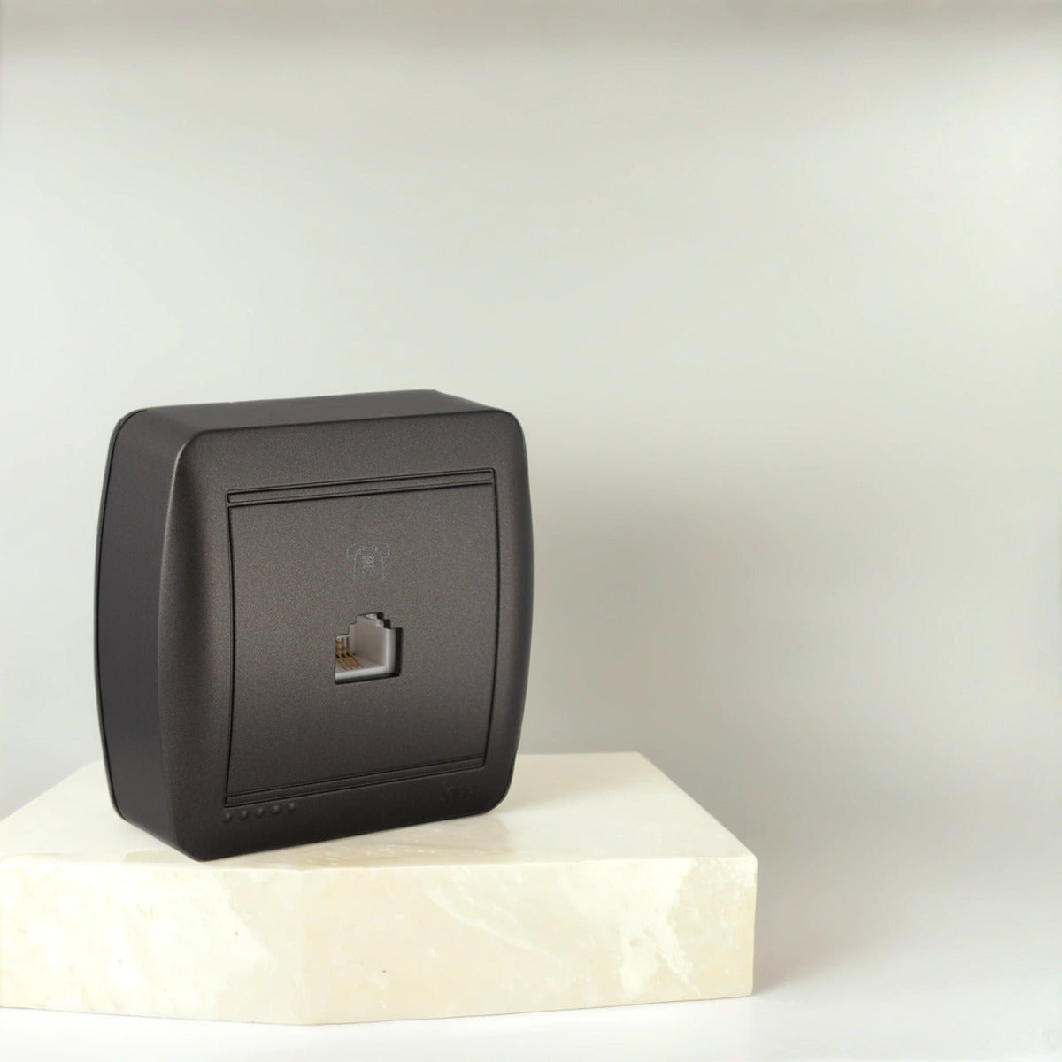 Prise RJ11 en saillie - Noir graphite - Solera