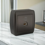 Prise RJ45 Cat 6 en saillie - Noir graphite - Solera