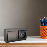 Ensemble prise 2P+T 16A et interrupteur va et vient en saillie - Noir graphite - Solera